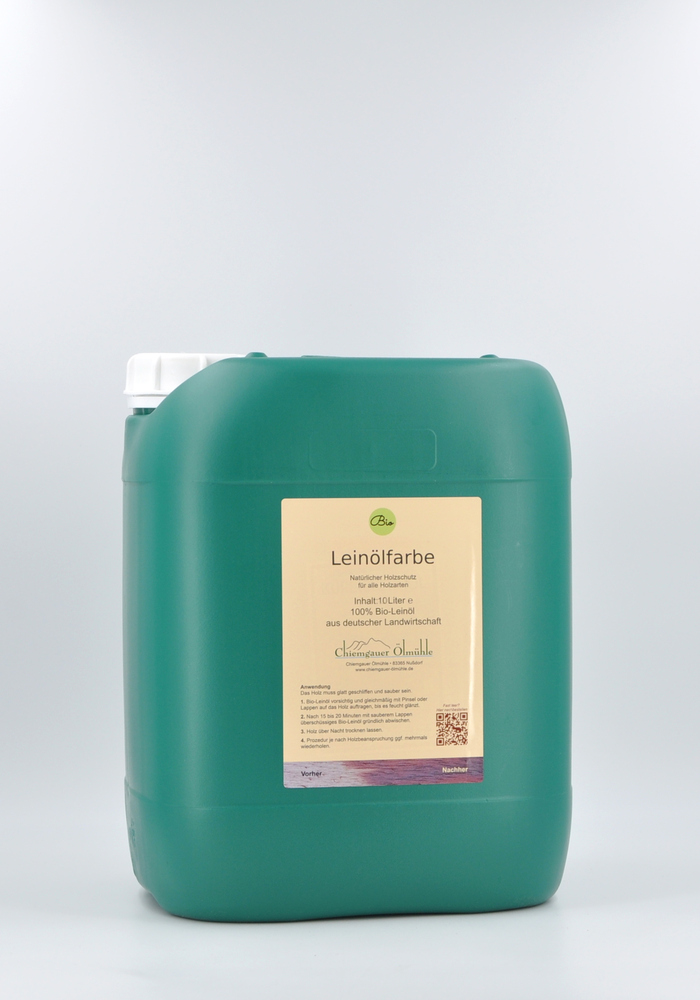 Produktbild: Bio-Leinölfarbe 10 Liter - Holzschutz